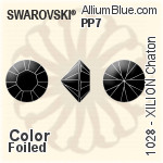 Swarovski Flower Fancy Stone (4744) 10mm - Color With Platinum Foiling