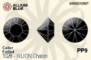 施华洛世奇XILION施亮钻石形尖底石 (1028) PP9 - 颜色 白金水银底