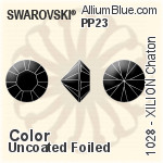 スワロフスキー XILION チャトン (1028) PP23 - カラー（コーティングなし） プラチナフォイル