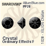 スワロフスキー XILION チャトン (1028) PP13 - カラー 裏面プラチナフォイル