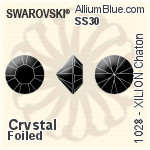 施华洛世奇 XILION Chaton (1028) SS22 - Clear Crystal With Platinum Foiling