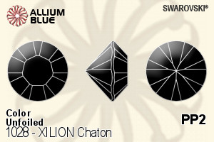 施華洛世奇XILION施亮鑽石形尖底石 (1028) PP2 - 顏色 無水銀底 - 關閉視窗 >> 可點擊圖片