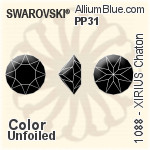 Swarovski XIRIUS Chaton (1088) PP14 - Color With Platinum Foiling