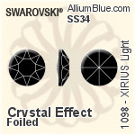 Swarovski XIRIUS Light (1098) SS34 - Crystal Effect With Platinum Foiling