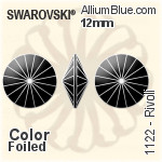 Swarovski Rivoli (1122) SS47 - Crystal Effect With Platinum Foiling
