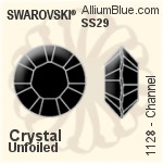 Swarovski Channel (1128) SS29 - Clear Crystal Unfoiled