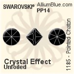 Swarovski Pointed Chaton (1185) PP14 - Color Unfoiled