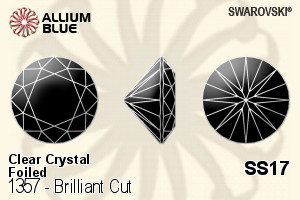 施華洛世奇 Brilliant Cut (1357) SS17 - 透明白色 白金水銀底