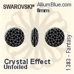 Swarovski Fantasy (1383) 8mm - Crystal Effect Unfoiled