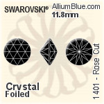 Swarovski Rose Cut (1401) 10mm - Color With Platinum Foiling