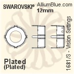 Swarovski Vision Settings (1681/S) 12mm - Plated