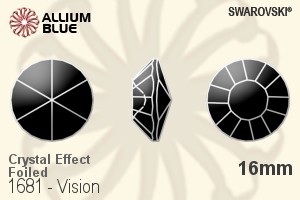 Swarovski Vision (1681) 16mm - Crystal Effect With Platinum Foiling - Haga Click en la Imagen para Cerrar