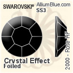 スワロフスキー XIRIUS ラインストーン ホットフィックス (2078) SS16 - クリスタル エフェクト 裏面シルバーフォイル