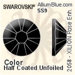 Swarovski XILION Rose Enhanced Flat Back No-Hotfix (2058) SS10 - Color Unfoiled