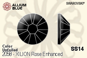 Swarovski XILION Rose Enhanced Flat Back No-Hotfix (2058) SS14 - Color Unfoiled - Click Image to Close
