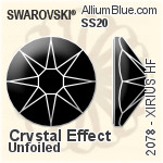 Swarovski XIRIUS Flat Back Hotfix (2078) SS20 - Color With Silver Foiling