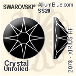 Swarovski XIRIUS Flat Back Hotfix (2078) SS30 - Color (Half Coated) With Silver Foiling