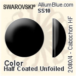 Swarovski Cabochon Flat Back Hotfix (2080/4) SS10 - Crystal Pearls Effect Unfoiled