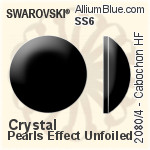 施华洛世奇 圆拱形 熨底平底石 (2080/4) SS6 - 水晶珍珠 无水银底