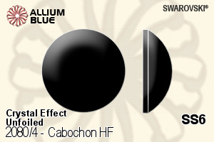 Swarovski Cabochon Flat Back Hotfix (2080/4) SS6 - Crystal Effect Unfoiled - Haga Click en la Imagen para Cerrar