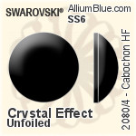 Swarovski Cabochon Flat Back Hotfix (2080/4) SS6 - Color (Half Coated) With Aluminum Foiling