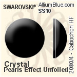 施華洛世奇 圓拱形 熨底平底石 (2080/4) SS16 - 水晶珍珠 無水銀底