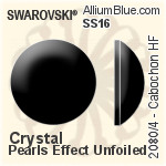 施华洛世奇 圆拱形 熨底平底石 (2080/4) SS10 - 水晶珍珠 无水银底