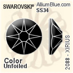 Swarovski XIRIUS Flat Back No-Hotfix (2088) SS34 - Color Unfoiled