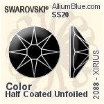 Swarovski XIRIUS Flat Back No-Hotfix (2088) SS20 - Crystal Effect With Platinum Foiling