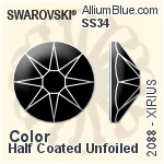 Swarovski XIRIUS Flat Back No-Hotfix (2088) SS40 - Clear Crystal With Platinum Foiling
