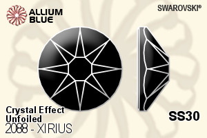 Swarovski XIRIUS Flat Back No-Hotfix (2088) SS30 - Crystal Effect Unfoiled