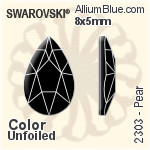 施華洛世奇 里弗利星形 熨底平底石 (2816) 5mm - 顏色 鋁質水銀底