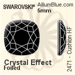 Swarovski Cushion Flat Back Hotfix (2471) 5mm - Color With Aluminum Foiling