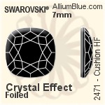 施華洛世奇 Cushion 熨底平底石 (2471) 10mm - 顏色 鋁質水銀底