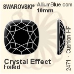 Swarovski Cushion Flat Back Hotfix (2471) 5mm - Clear Crystal With Aluminum Foiling