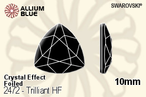 Swarovski Trilliant Flat Back Hotfix (2472) 10mm - Crystal Effect With Aluminum Foiling - Click Image to Close