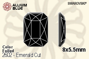 施华洛世奇 Emerald 切工 平底石 (2602) 8x5.5mm - 颜色 白金水银底 - 关闭视窗 >> 可点击图片