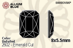 Swarovski Emerald Cut Flat Back No-Hotfix (2602) 8x5.5mm - Color Unfoiled