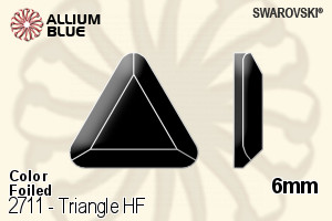 Swarovski Triangle Flat Back Hotfix (2711) 6mm - Color With Aluminum Foiling - Haga Click en la Imagen para Cerrar