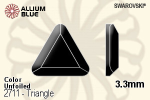 施华洛世奇 Triangle 平底石 (2711) 3.3mm - 颜色 无水银底 - 关闭视窗 >> 可点击图片