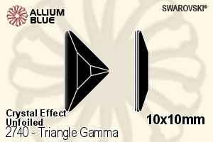 Swarovski Triangle Gamma Flat Back No-Hotfix (2740) 10x10mm - Crystal Effect Unfoiled - Haga Click en la Imagen para Cerrar