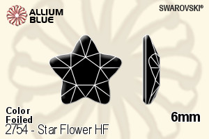施华洛世奇 Star Flower 熨底平底石 (2754) 6mm - 颜色 铝质水银底