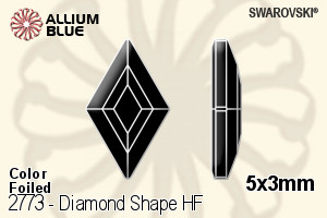 Swarovski Diamond Shape Flat Back Hotfix (2773) 5x3mm - Color With Aluminum Foiling - Haga Click en la Imagen para Cerrar