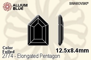 SWAROVSKI 2774 12.5X8.4MM BLACK DIAMOND F