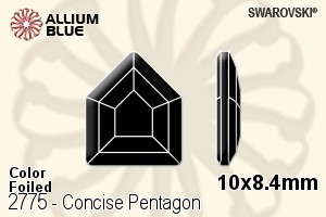施華洛世奇 Concise Pentagon 平底石 (2775) 10x8.4mm - 顏色 白金水銀底 - 關閉視窗 >> 可點擊圖片