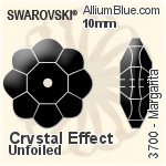 Swarovski Margarita Sew-on Stone (3700) 6mm - Crystal Effect Unfoiled