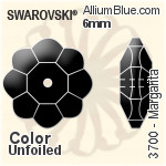 Swarovski XIRIUS Lochrose Sew-on Stone (3188) 4mm - Color With Platinum Foiling