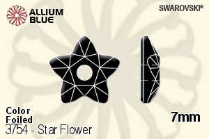 施华洛世奇 Star Flower 手缝石 (3754) 7mm - 颜色 白金水银底 - 关闭视窗 >> 可点击图片