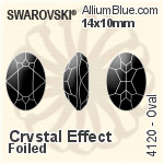 Preciosa MC Oval MAXIMA Fancy Stone (435 12 601) 14x10mm - Crystal Effect With Dura™ Foiling