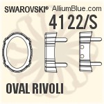 4122/S - Oval Rivoli Settings